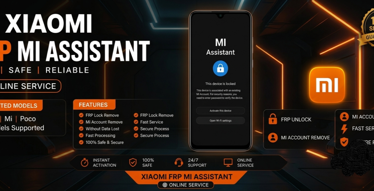 FRP Xiaomi BY Mi ASSISTANT All Model Spported REMOTE Special offer ✅